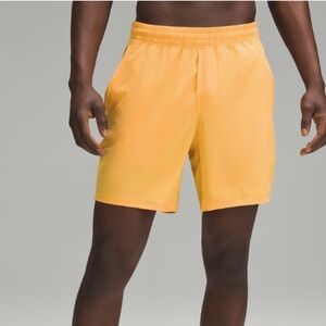 Orange Lululemon Men’s Shorts